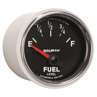 AutoMeter Gauge Fuel Level 2-1/16in. 240 Ohm(e) to 33 Ohm(f) Elec Gs
