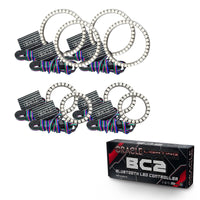 ORACLE Lighting Oracle Vector Jeep Wrangler JK Grille Halo Kit - ColorSHIFT w/ BC1 Controller