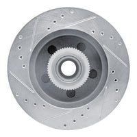 R1 Concepts R1 1992-2002 Chevrolet Express 1500 Front Right Drilled & Slotted Silver Brake Rotor