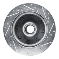 R1 Concepts R1 80-85 Ford E-250 Econoline Front Left Drilled & Slotted Silver Brake Rotor