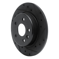 R1 Concepts R1 16-23 Chevrolet Cruze Rear Right Drilled & Slotted Black Brake Rotor