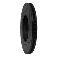 R1 Concepts R1 07-17 Nissan Juke Front Left Drilled & Slotted Black Brake Rotor