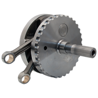 S&S Cycle 2007+ BT B-Style 4-3/8in Stroke Flywheel Assembly w/ Sprocket Shaft - Performance Pistons