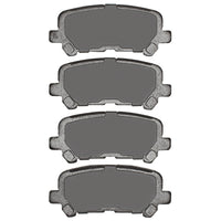 R1 Concepts R1 07-25 Acura ZDX Rear R1 Ceramic Brake Pads