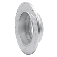 R1 Concepts R1 06-14 Hyundai Entourage Rear Right Drilled & Slotted Silver Brake Rotor