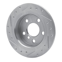 R1 Concepts R1 14-24 Mini Cooper (Excl Clubman) Rear Right Drilled & Slotted Silver Brake Rotor