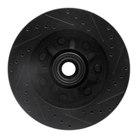 R1 Concepts R1 97-04 Ford F-250 2WD (Excl Super Duty) Front Left Drilled & Slotted Black Brake Rotor
