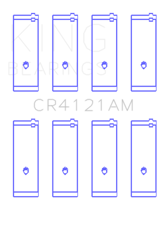 King Engine Bearings King GM DOHC 16 Valve / Toyota SOHC 8 Valve / DOHC 16 Valve (Size +0.25) Rod Bearing Set