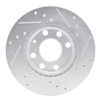 R1 Concepts R1 88-20 Chevrolet BEAT (Mexico) Front Left Drilled & Slotted Silver Brake Rotor