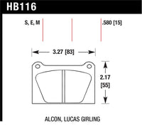 Hawk Performance Hawk Blue 9012 Motorsports Race Pads