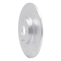 R1 Concepts R1 2016-2025 Fiat 124 Spider Rear Left Drilled & Slotted Silver Brake Rotor