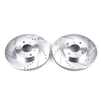 PowerStop Power Stop 93-96 Honda Prelude Front Evolution Drilled & Slotted Rotors - Pair