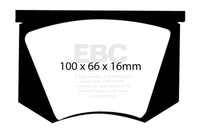 EBC 56-57 Triumph TR3 2.0 Greenstuff Front Brake Pads