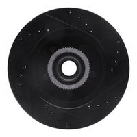 R1 Concepts R1 1992-2002 Chevrolet C1500 Suburban Front Left Drilled & Slotted Black Brake Rotor