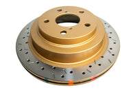DBA 98-00 Subaru WRX Front Drilled & Slotted 4000 Series Rotor