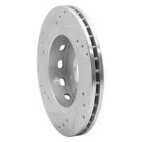 R1 Concepts R1 01-03 Kia SPECTRA Front Right Drilled & Slotted Silver Brake Rotor