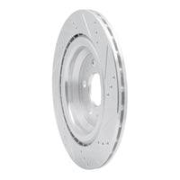 R1 Concepts R1 17-25 Tesla Model 3 Rear Left Drilled & Slotted Silver Brake Rotor