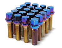 Wheel Mate Mevius Lug Bolt Set of 20 - Chrome Neon 12x1.50 40mm Cone 60 DEG TAP