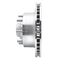 R1 Concepts R1 92-94 Ford E-350 Econoline Club Wagon Front Left Drilled & Slotted Silver Brake Rotor