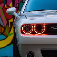 ORACLE Lighting Oracle 15-21 Dodge Challenger LED Waterproof Halo Kit - Red