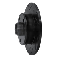 R1 Concepts R1 92-98 Volkswagen Passat (USA/Canada) Rear Left Drilled & Slotted Black Brake Rotor