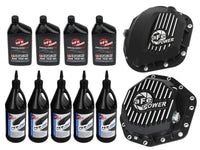 aFe Power Front/Rear Diff Cover Kit w/ Oil 17-22 Ford Diesel V8 (Dana Super 60 & Dana M275-14)