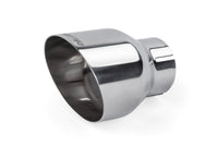 APR Single-Walled 4in Slash-Cut Tips - Polished Silver - Set of 2
