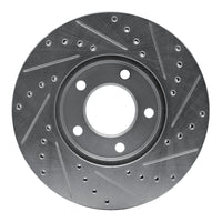 R1 Concepts R1 91-96 Chrysler Town & Country Front Left Drilled & Slotted Silver Brake Rotor
