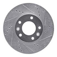 R1 Concepts R1 03-05 Kia SEDONA Front Right Drilled & Slotted Silver Brake Rotor