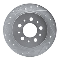 R1 Concepts R1 88-94 Volvo 780 Rear Left Drilled & Slotted Silver Brake Rotor