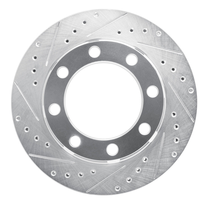 R1 Concepts R1 75-93 Dodge W300 Front Left Drilled & Slotted Silver Brake Rotor