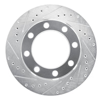 R1 Concepts R1 75-93 Dodge W300 Front Left Drilled & Slotted Silver Brake Rotor