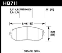 Hawk Performance Hawk 13 Subaru BRZ/13 Legacy 2.5i / 13 Scion FR-S DTC-30 Front Street Brake Pads