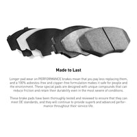 R1 Concepts R1 2008-2015 Mitsubishi Lancer Rear R1 Performance Sport Pads