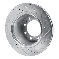 R1 Concepts R1 09-25 Dodge Ram 4000 (Mexico) Rear Left Drilled & Slotted Silver Brake Rotor