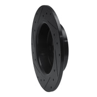 R1 Concepts R1 07-14 Suzuki SX4 CrossOVER Rear Right Drilled & Slotted Black Brake Rotor