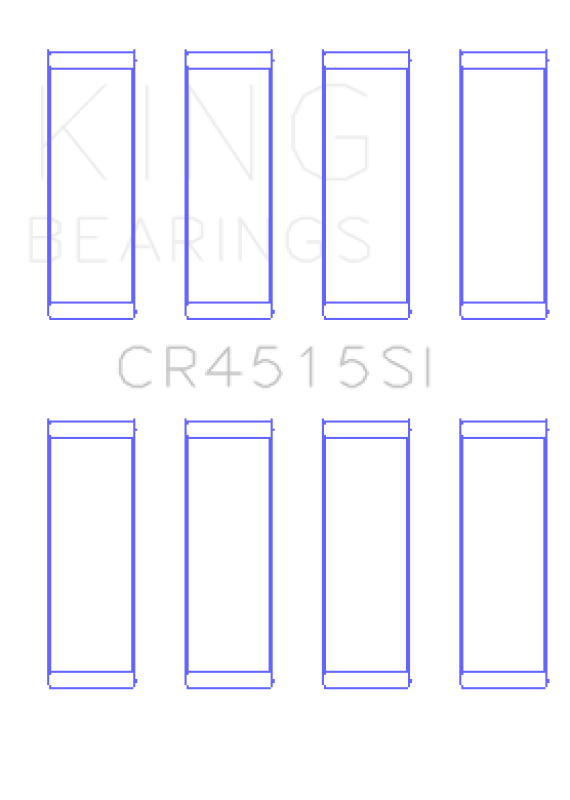 King Engine Bearings Ford/Mazda Duratec 121Ci 2.0L 16V (Size +1.0mm) Connecting Rod Bearing Set