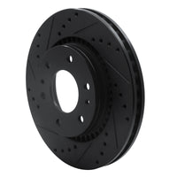 R1 Concepts R1 06-09 Buick Rainier Front Left Drilled & Slotted Black Brake Rotor