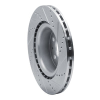 R1 Concepts R1 17-25 Tesla Model 3 Front Left Drilled & Slotted Silver Brake Rotor