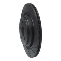 R1 Concepts R1 13-19 Mercedes-Benz GLS450 Rear Right Drilled & Slotted Black Brake Rotor