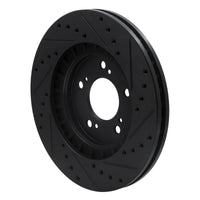 R1 Concepts R1 97-05 Acura NSX Front Left Drilled & Slotted Black Brake Rotor