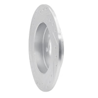 R1 Concepts R1 09-14 Mini Cooper (Excl Clubman) Rear Right Drilled & Slotted Silver Brake Rotor
