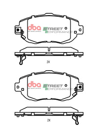 DBA 93-01 Toyota Supra JZ80 Front SP Performance Brake Pads