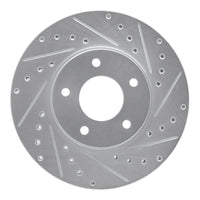 R1 Concepts R1 97-03 Jaguar XK8 Front Right Drilled & Slotted Silver Brake Rotor