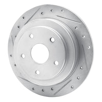 R1 Concepts R1 92-97 Subaru SVX Rear Left Drilled & Slotted Silver Brake Rotor