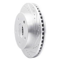 R1 Concepts R1 00-02 Dodge Ram 1500 Pickup Front Right Drilled & Slotted Silver Brake Rotor