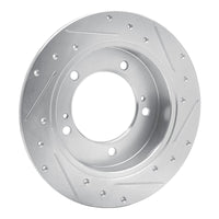 R1 Concepts R1 83-98 Chevrolet Tracker Front Right Drilled & Slotted Silver Brake Rotor