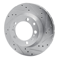 R1 Concepts R1 91-97 Porsche 911 Left Rear Drilled & Slotted Silver Brake Rotor