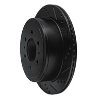 R1 Concepts R1 04-11 Ford F-150 4WD Rear Right Drilled & Slotted Black Brake Rotor