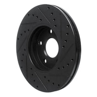 R1 Concepts R1 2010-2013 Ford Transit Connect Front Left Drilled & Slotted Black Brake Rotor